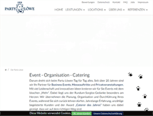 Tablet Screenshot of partyloewe.de